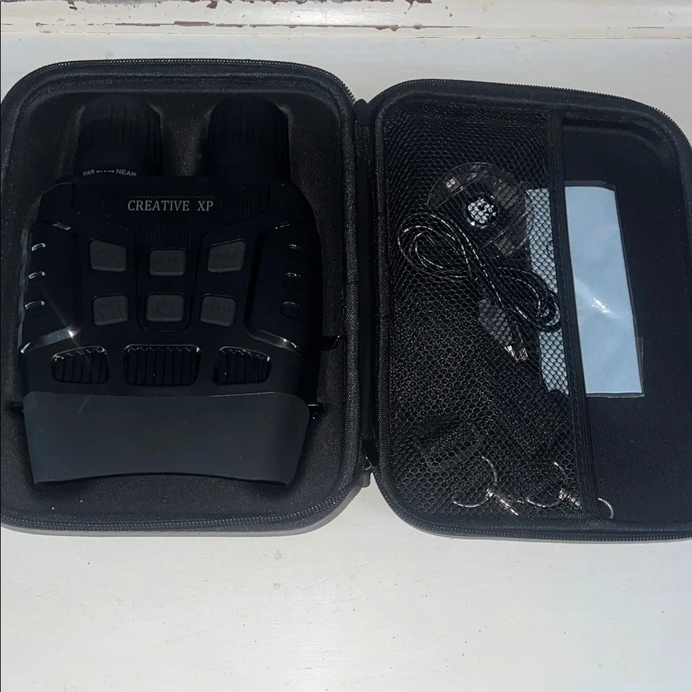 Creative XP Black Binoculars with Case Night Vision.